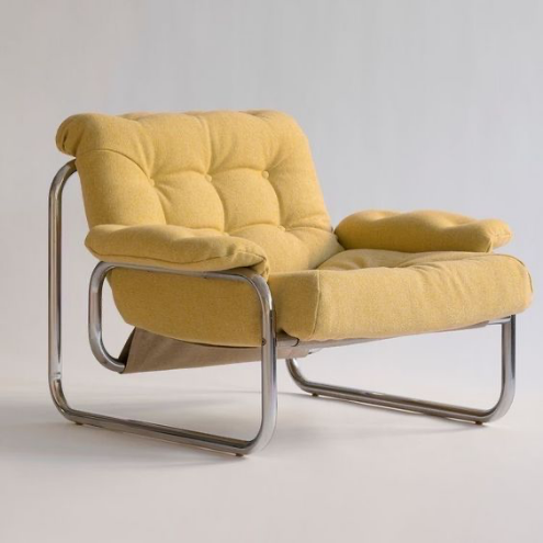 yellow vintage chair