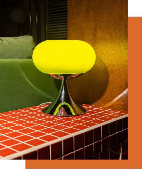  retro green bubble lamp